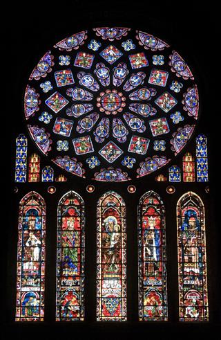 Cathedral, stained glass window