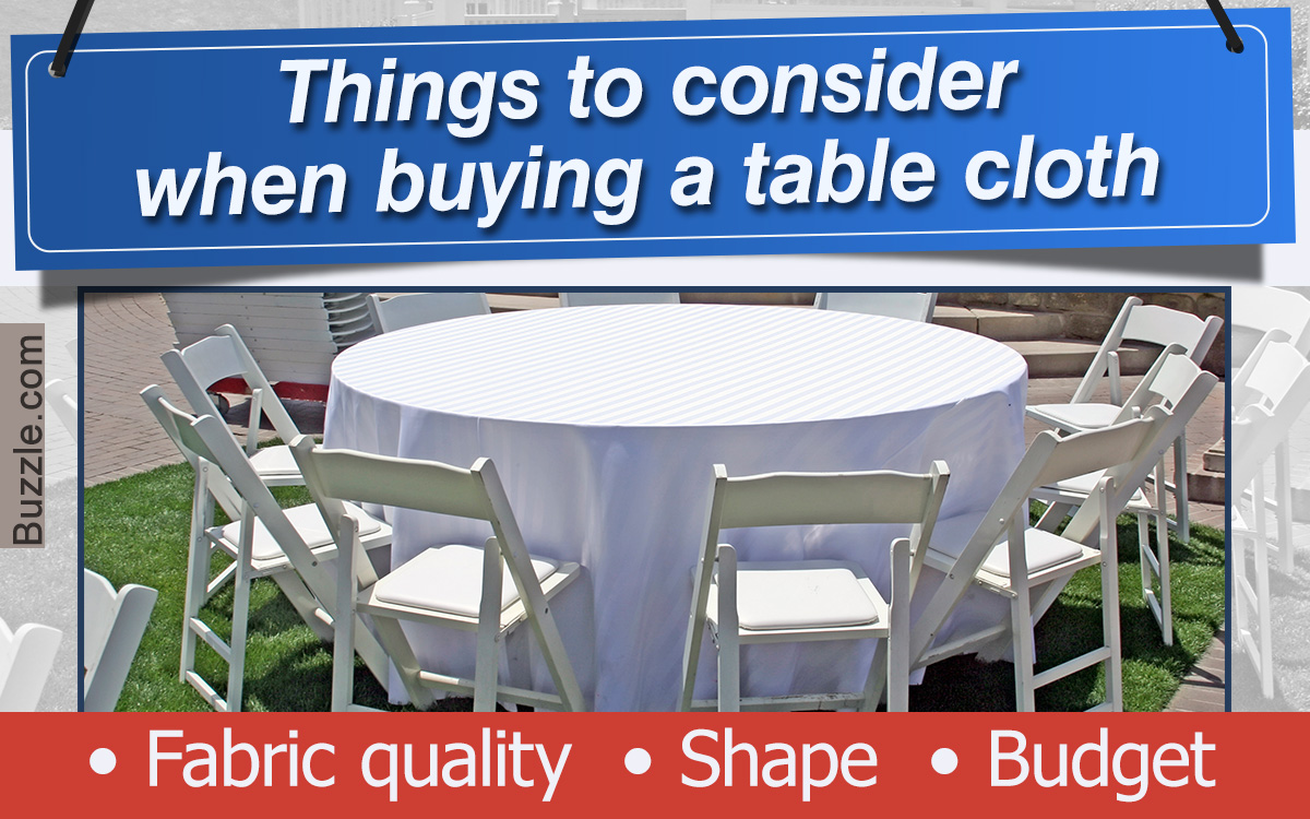 Tips to Buy the Right Tablecloth