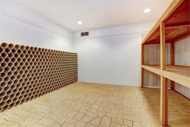 Empty wine cellar