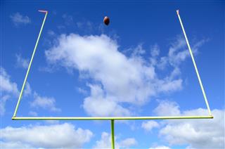 American Football and Goal Posts