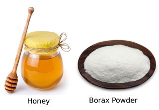 Honey Jar and Borax Powder