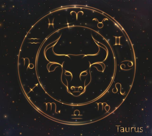 Golden shining Taurus