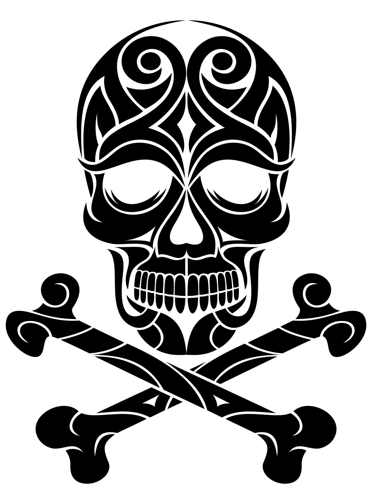skull and crossbone tattoo designs  Pirate tattoo Tattoos Skull tattoo