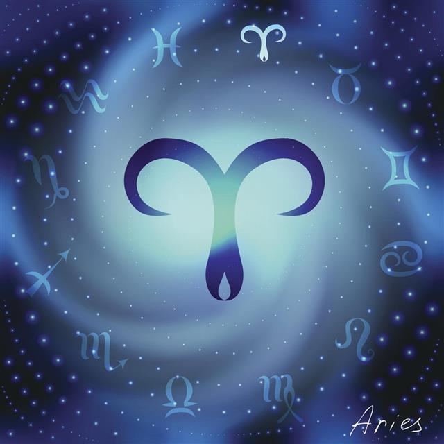 Astrological Aries symbol