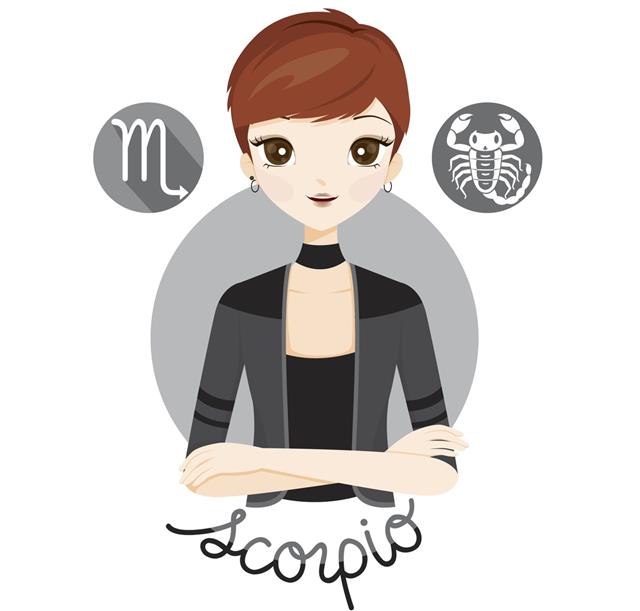 Woman With Scorpio Zodiac Sign