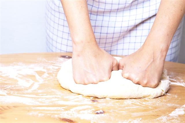 Punch the dough down