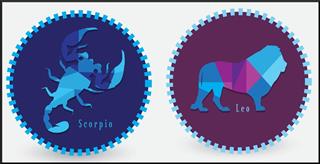 Scorpio and Leo horoscope zodiac sign