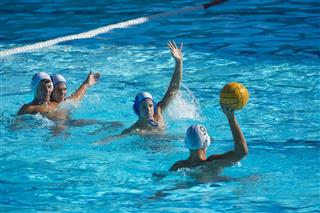 Water Polo Offensive Action