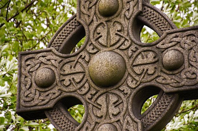 Closeup of Celtic Cross