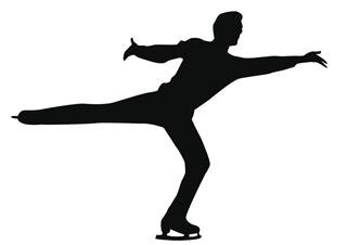 Figure skating individual, silhouettes