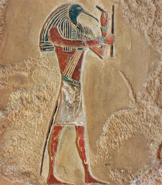 Egyptian relief of Thoth