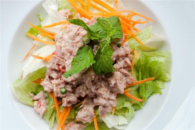Quick canned salmon salad