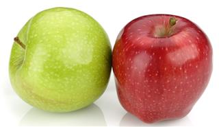 Green and Red Apples