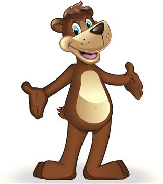 Bear cartoon mascot