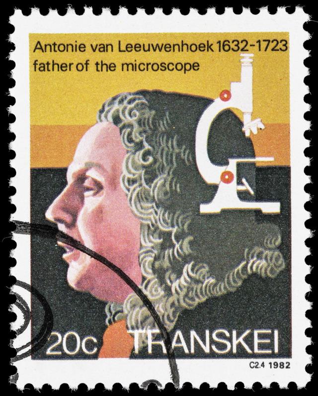 Antonie van Leeuwenhoek postage stamp