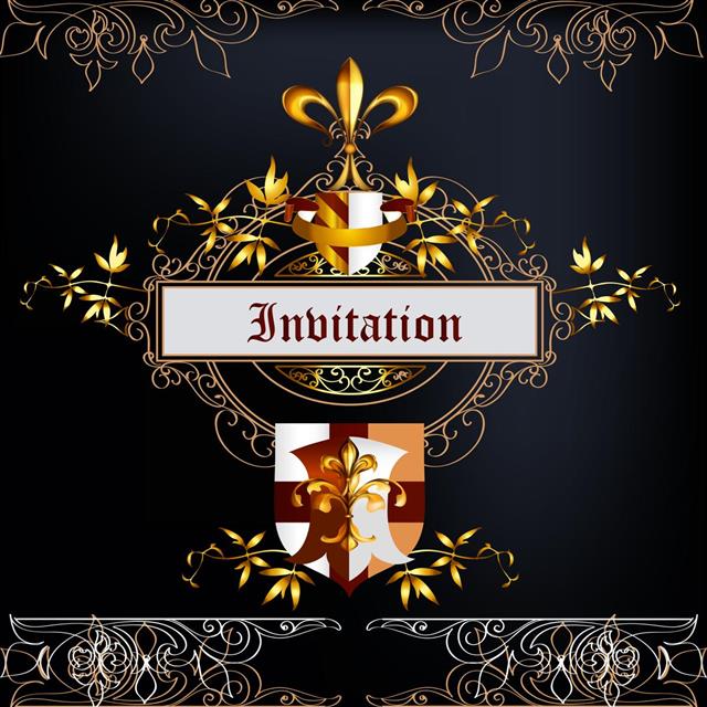 Elegant frame or invitation card for design