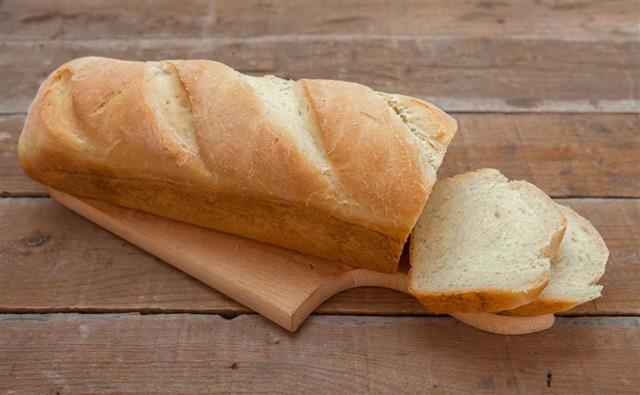 Fresh homemade white bread