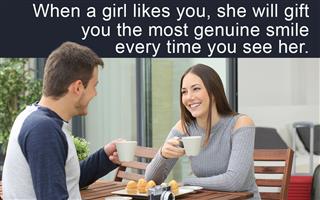 signs that a girl likes you