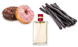 Black licorice and donut perfume