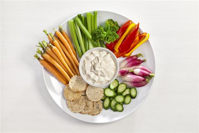 Vegetables and dips