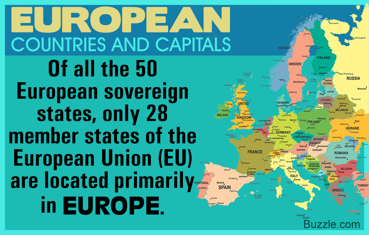 List of European Countries and Capitals