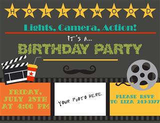 Happy Birthday Party invitation