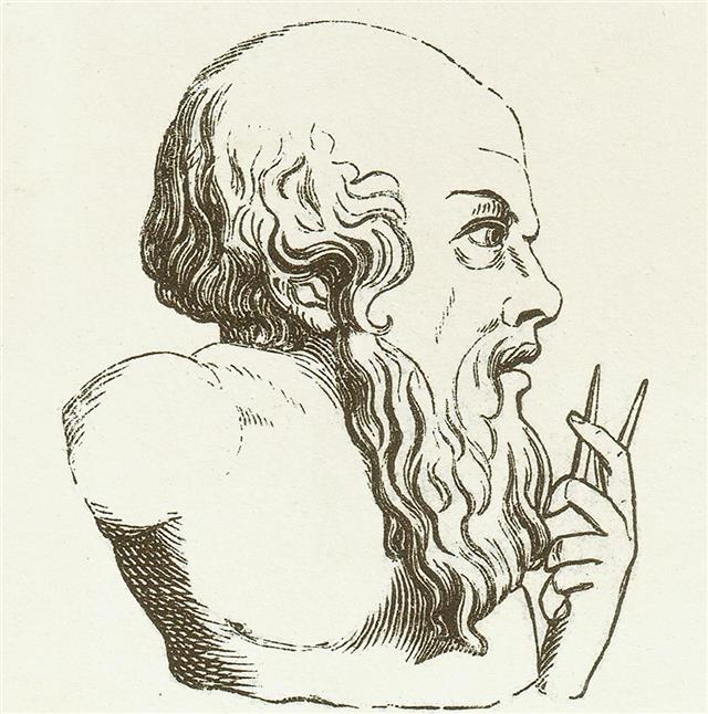 Archimedes of Syracuse (c.287 BC-212 BC), wood engraving, published 1882
