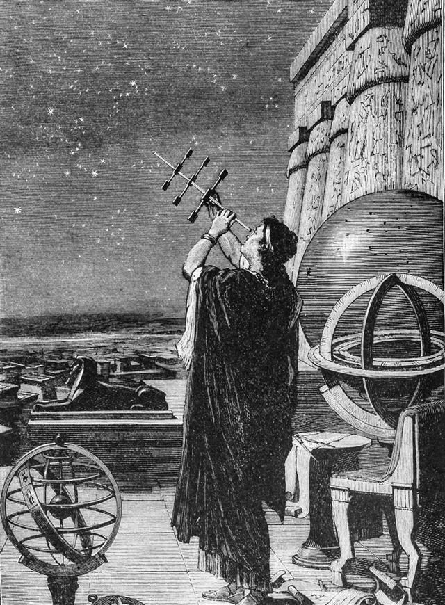 Hipparchus in the Observatory of Alexandria