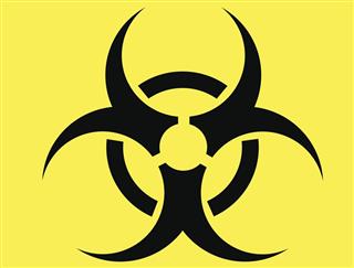 Biohazard warning symbol