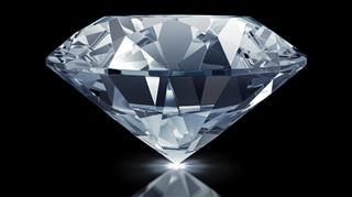 Large clear diamond