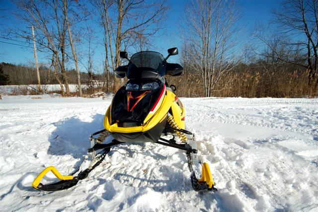 Snowmobile in Maine