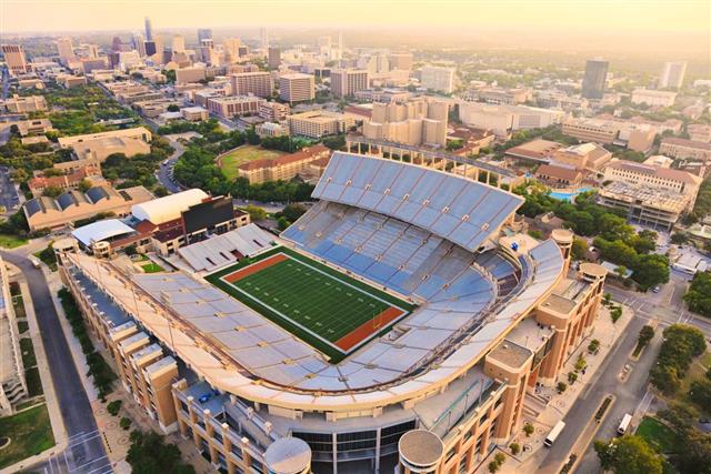 University of Texas Football Stadium - Aerial View