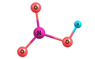 Nitric acid molecular structure