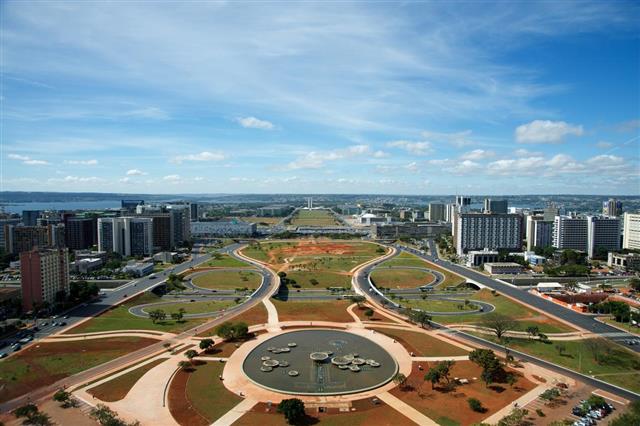 Panoramic of Brasilia, Brazil