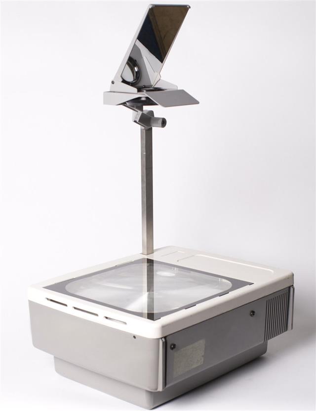 Overhead Projector on White