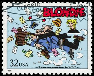 USA Blondie postage stamp