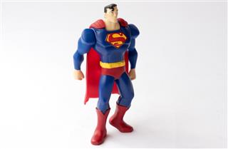 Studio shot of a Superman figurine from DC Comics Movies