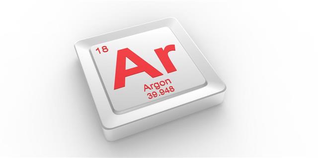 Ar symbol 18 material for Argon chemical element