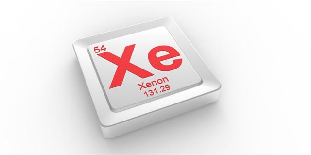 Xe symbol 54 material for Xenon chemical element
