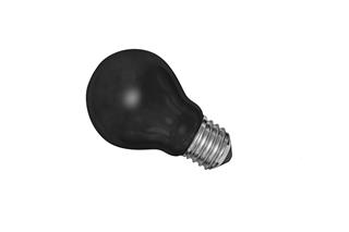 Black light bulb