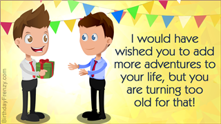 Funny birthday quote about age