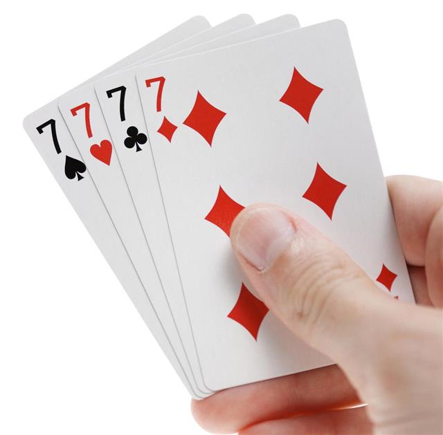 Four Seven Cards in Man Hand