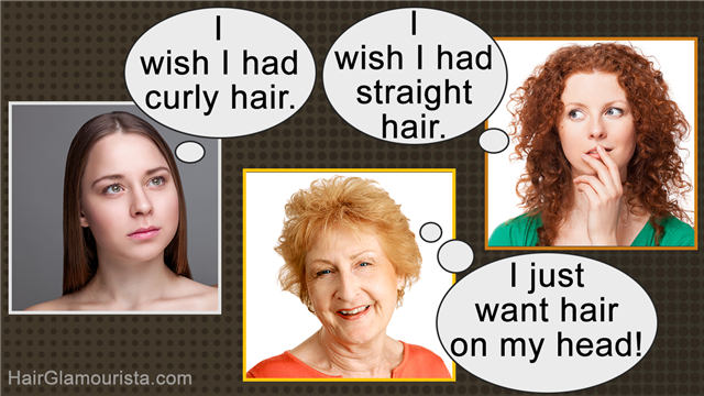 Women sharing their desires for curly or straight hair