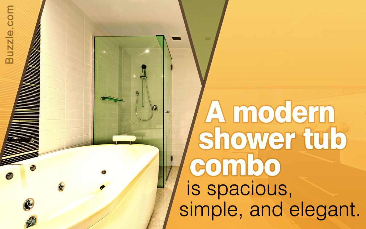 Modern Shower Tub Combo Design Ideas