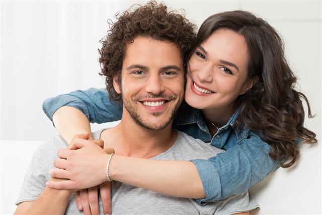 Portrait Of Loving Young Couple
