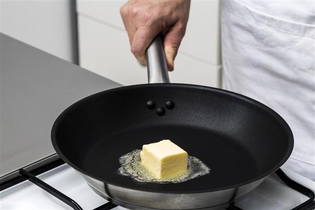 Cooking with butter