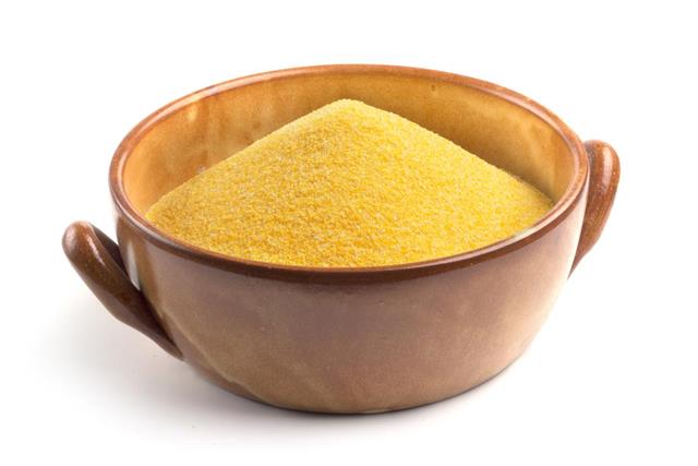 Cornmeal in bowl