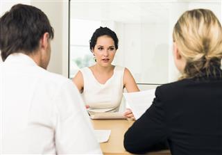 Woman in Job Interview
