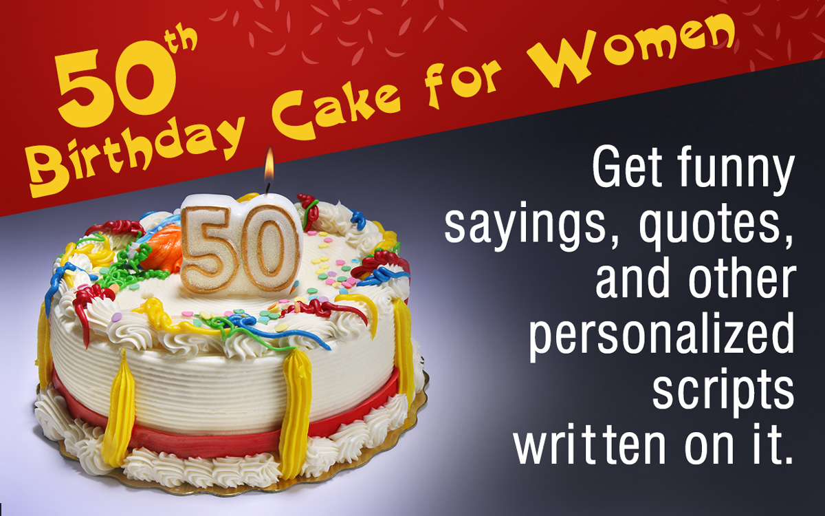 Funny 50th Birthday Cakes for Women