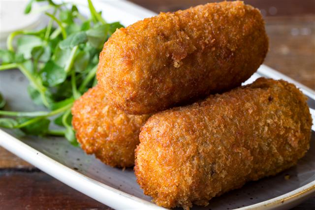 Golden brown mouthwatering Croquettes
